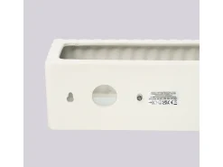 Lámpara de pared Rigata moderno de cerámica - 1 fuentes luminosas - L.34 x A.10 cm - beige