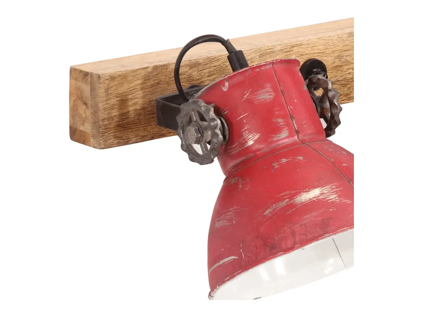 Lámpara de pared rojo desgastado 25 W E27 90x25 cm ES636309