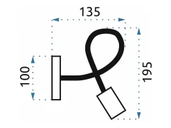 Lámpara De Pared Toolight 392199 Paradise Black