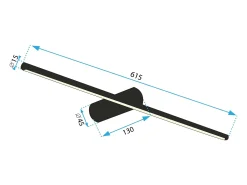 Lámpara De Pared Toolight Led App1348 Brush Gold
