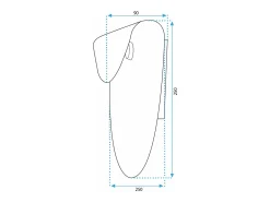 Lámpara De Pared Toolight App1430-W Gold