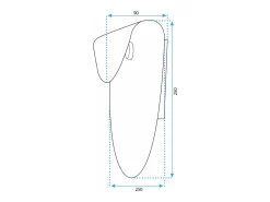 Lámpara De Pared Toolight App1431-W Brush Gold