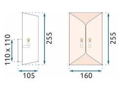 Lámpara De Pared Toolight App1055-1W Black