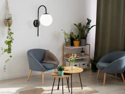 Lámpara De Pared Toolight G090-1W Black White