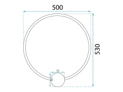 Lámpara De Pared Toolight LED APP1389-CW Black