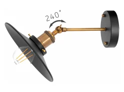 Lámpara De Pared Toolight App184-1W Porto Black