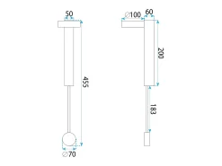 Lámpara De Pared Toolight App1600-W Black