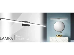 Lámpara De Pared Toolight Led App375-1W 100Cm Black