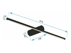Lámpara De Pared Toolight Led App1341-W 40Cm Black