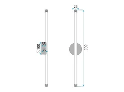 Lámpara De Pared Toolight LHJ069-W Black