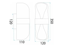 Lámpara De Pared Toolight App1502-1W Boho Brown