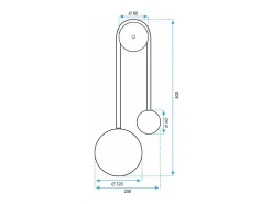 Lámpara De Pared Toolight App1474-W Gold