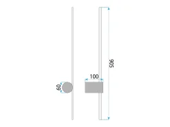 Lámpara De Pared Toolight LHJ062-W Black