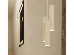 Lámpara de pared Toris desván de acero - 2 fuentes luminosas 3000K - L.6 x A.30 cm - beige