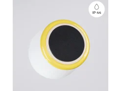 Lámpara de pared Zori minimalista de cerámica/vidrio vidriado - 1 fuentes luminosas - L.12 x A.12 cm - amarillo