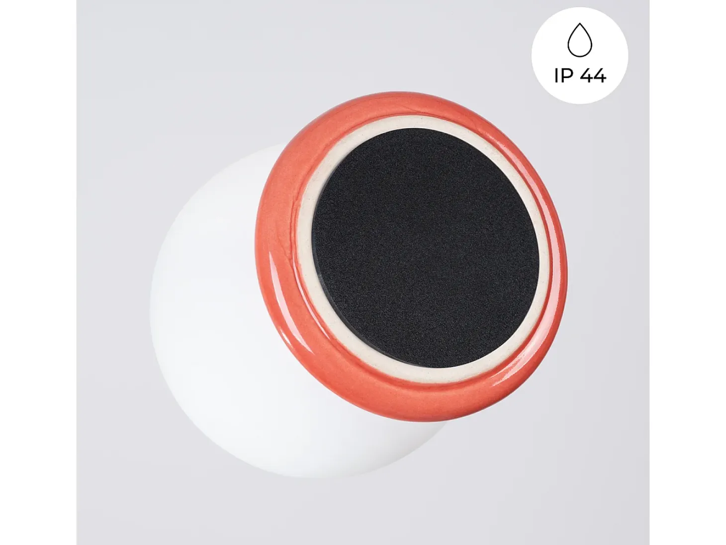 Lámpara de pared Zori minimalista de cerámica/vidrio vidriado - 1 fuentes luminosas - L.12 x A.12 cm - durazno