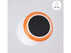 Lámpara de pared Zori minimalista de cerámica/vidrio vidriado - 1 fuentes luminosas - L.12 x A.12 cm - naranja