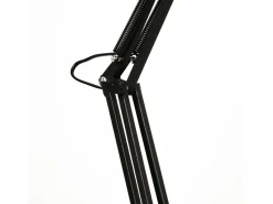 Lámpara de pie Antigona Lumit articulada con altura ajustable negro Ø30 cm