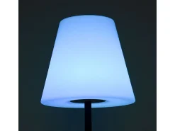 Lámpara de pie Biana Lumit portátil LED RGB con USB + mando blanco Ø34x150 cm