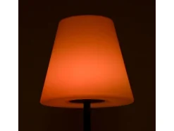 Lámpara de pie Biana Lumit portátil LED RGB con USB + mando blanco Ø34x150 cm