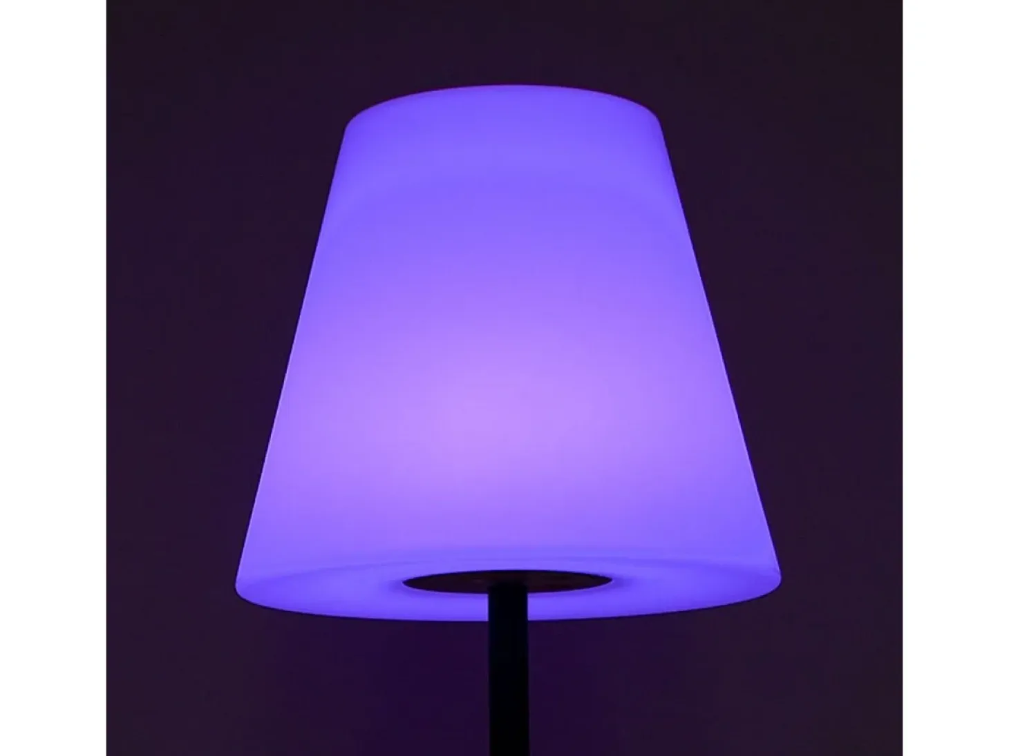 Lámpara de pie Biana Lumit portátil LED RGB con USB + mando blanco Ø34x150 cm