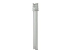 Lámpara de pie de exterior plateada 110 cm acero inoxidable Plata 02_0042515