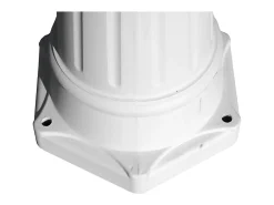 Lámpara de pie de exterior triple blanca 215 cm luminaria decorativa 2402083