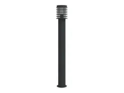 Lámpara de pie de exterior 110 cm acero inoxidable negro 02_0042505
