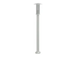 Lámpara de pie de exterior plateada 100 cm acero inoxidable Plata 02_0042514
