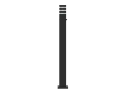 Lámpara de pie de exterior con sensor 110 cm aluminio negro 02_0042520