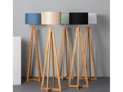 Lámpara de Pie de Madera Korsade Blanco