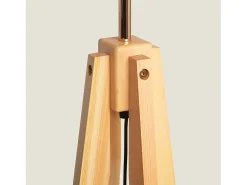 Lámpara de Pie de Madera Korsade Blanco