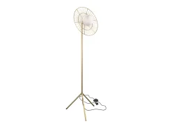 Lámpara de pie de metal dorado 156 cm - Bandia