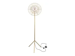 Lámpara de pie de metal dorado 156 cm - Bandia