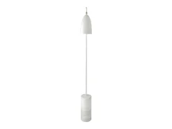 Lámpara de pie de mármol y acero blanco 8036 ANGEL CERDA