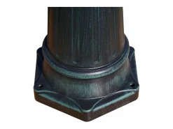 Lámpara de pie doble para exterior verde 215 cm luminaria decorativa 2402082