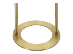 Lámpara de pie GLAMY ARC Ø 28X168 en metal dorado con pantalla de vidrio blanco
