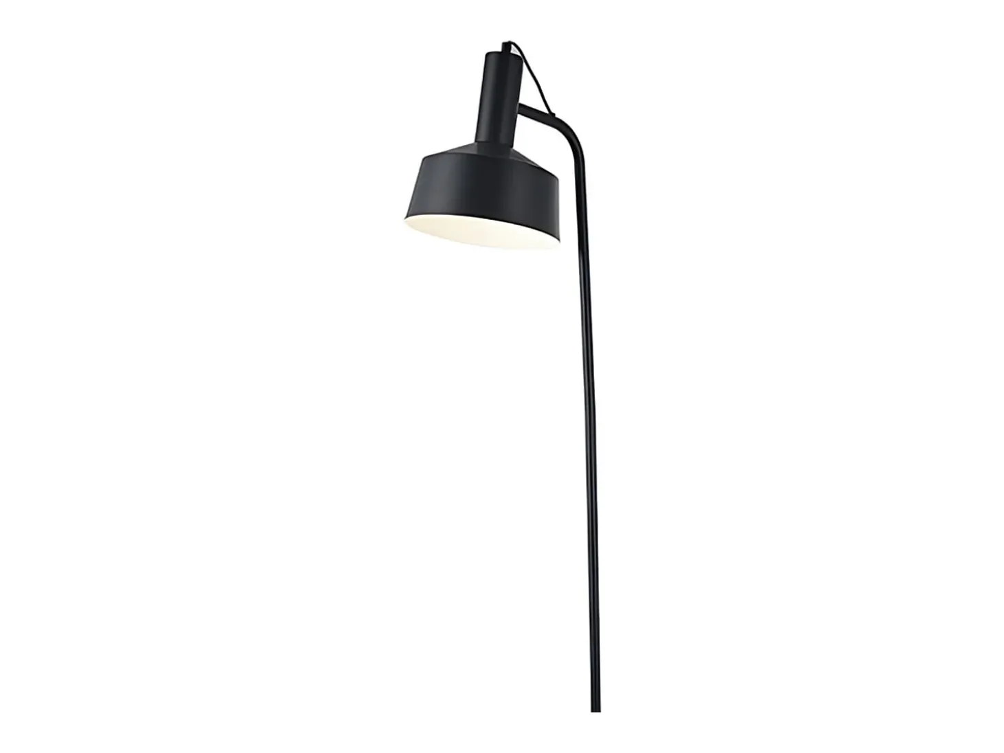 Lámpara de pie Leana Lumit 60W metal negro Ø19x136 cm