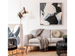 Lámpara de pie Leana Lumit 60W metal cobre Ø19x136 cm