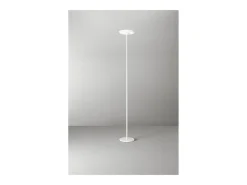 Lámpara de pie LED Balance 25 W, 3000 K, 180 cm de altura, 2376 lm, con interruptor de encendido/apagado y regulador de intensidad, blanco - Perenz