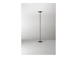 Lámpara de pie LED Balance 25 W, 3000 K, 180 cm de altura, 2376 lm, con interruptor de encendido/apagado y regulador de intensidad, negro - Perenz