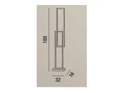 Lámpara de pie LED Cross 6599 N CT PERENZ