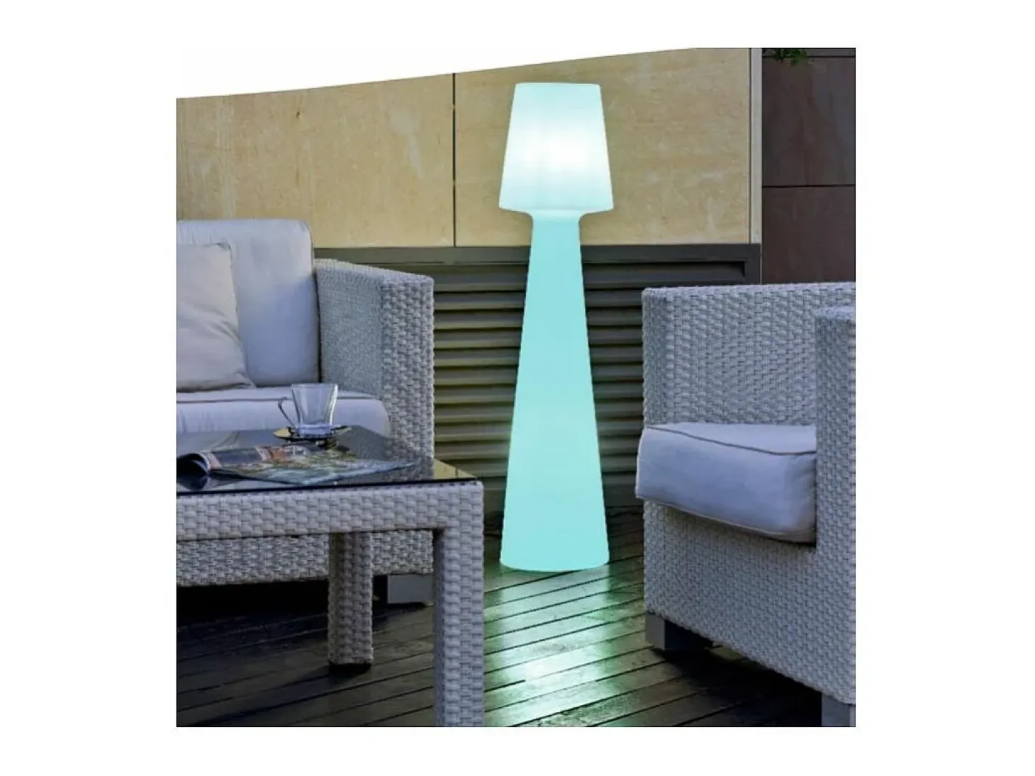 Lámpara de pie led de exterior Lola 110 cm Batería recargable