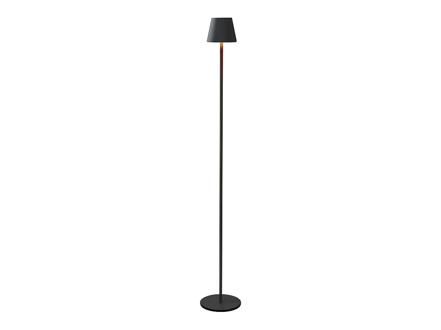 Lámpara de pie LED NETTLIFE moderna negra regulable 125 cm 3 temperaturas de color USB Sala de estar