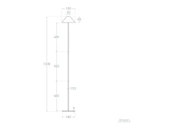 Lámpara de Pie LED Portátil para Exterior con Batería USB Recargable Kivuli Blanco