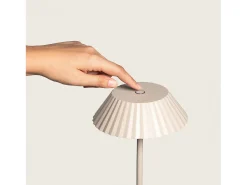 Lámpara de Pie LED Portátil Exterior con Batería USB Recargable Hoima Beige