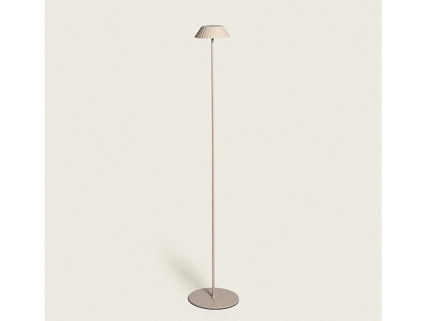Lámpara de Pie LED Portátil Exterior con Batería USB Recargable Hoima Beige
