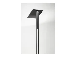 Lámpara de pie LED QUADRA negra de metal H.180 cm Perenz