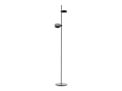 Lámpara de pie LED Zafferano SUPER O negra recargable y regulable - 1 módulo de luz