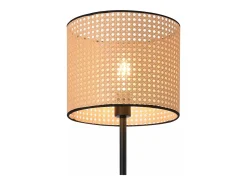 Lámpara de pie luminaria 154 x 30 cm color negro y beige 03_0007271